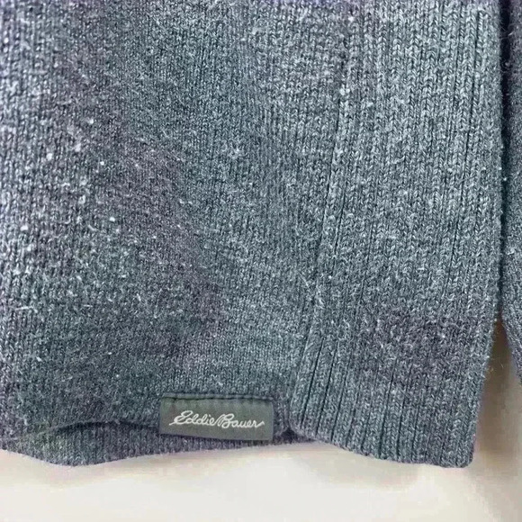 Eddie Bauer Men’s Crewneck Blue Stripe Sweater Top size TL - Picture 2 of 8